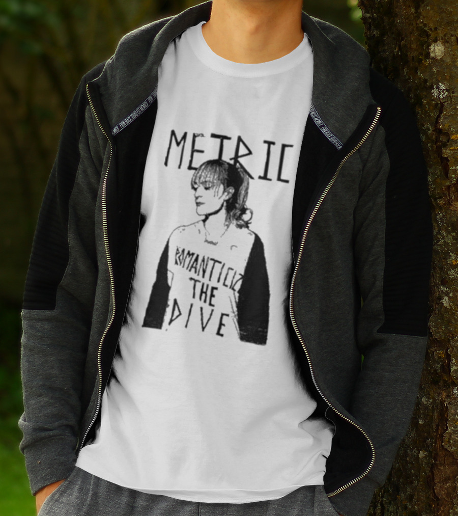 Metric Romanticize The Dive Bold Black And White T-Shirt