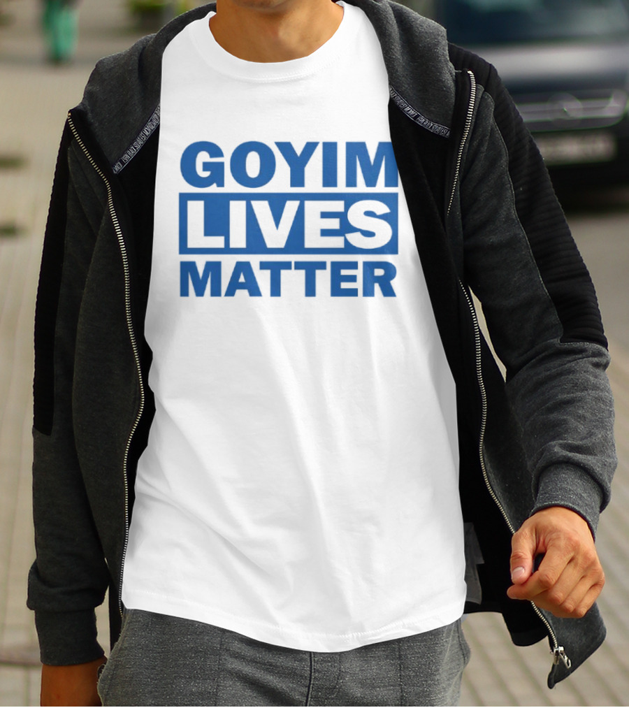Goyim Lives Matter Blue Lettering T-Shirt
