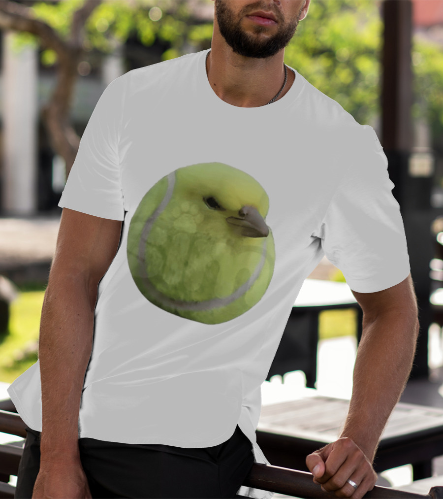 Silly Tennis Ball Bird Meme T-Shirt