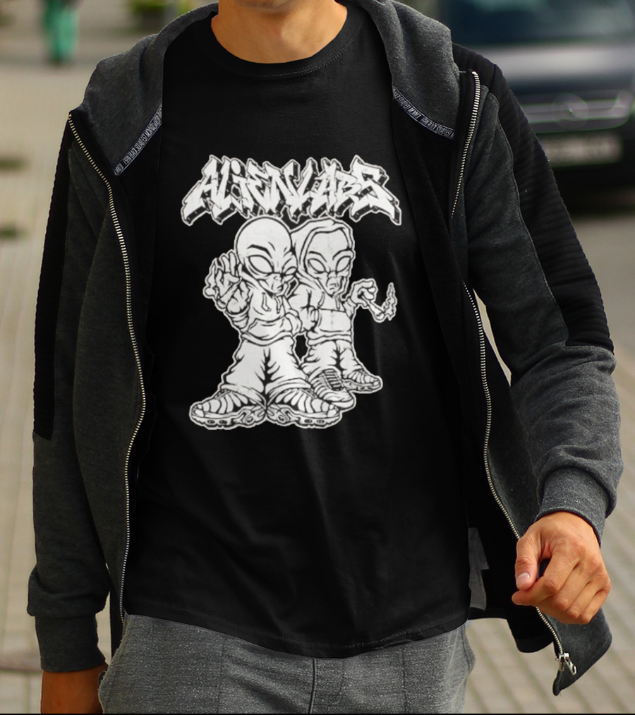Alienlabs Cosmic Cigarettes Streetwear Style Alien Characters T-Shirt
