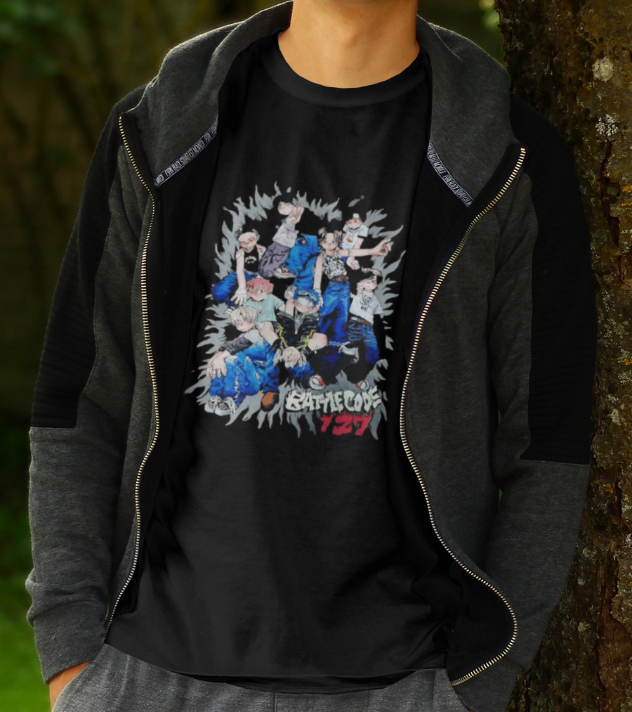 Battle Code 127 Anime Crew In Dynamic Poses T-Shirt