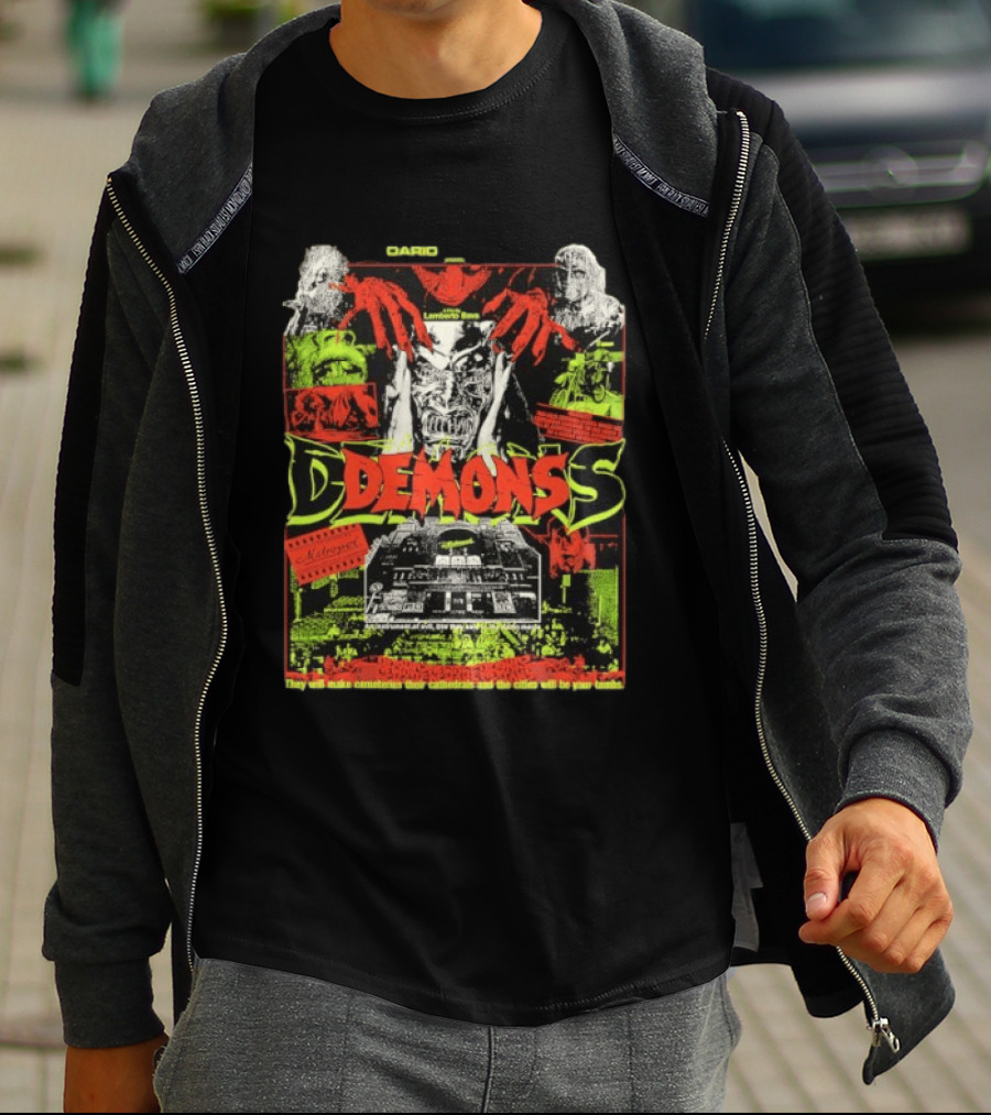 Dario Argento Demons 80s Horror Cult Movie Retro Visuals Gruesome Cinematic Experience T-Shirt