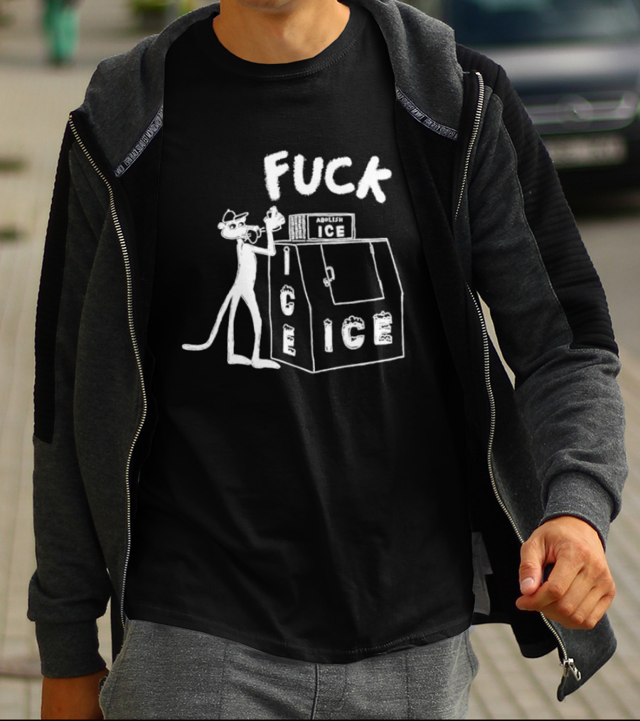 Fuck ICE Pink Panther Iconic Protest T-Shirt