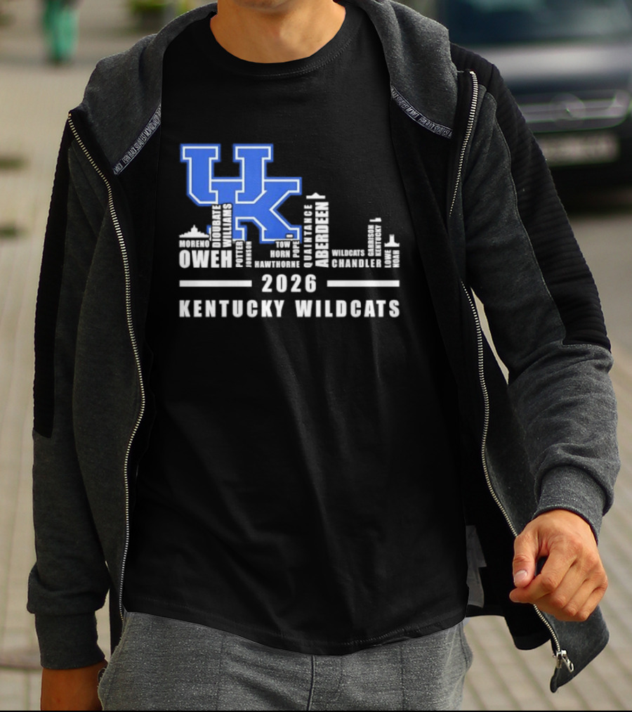 Kentucky Wildcats UK Logo 2026 Skyline Owen Players T-Shirt