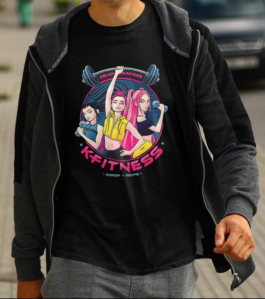 Demon Hunters Kpop Fitness Meme Kpop Reps T-Shirt