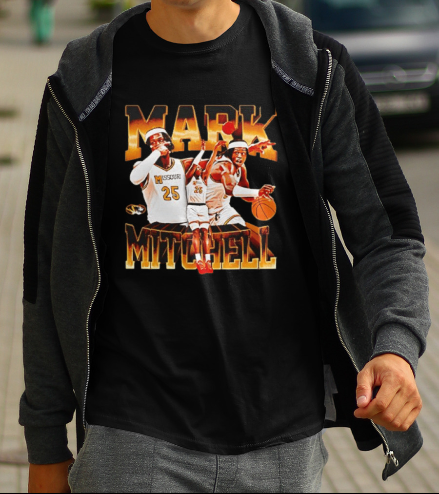 Mark Mitchell Missouri Basketball 25 Mizzou Tigers T-Shirt
