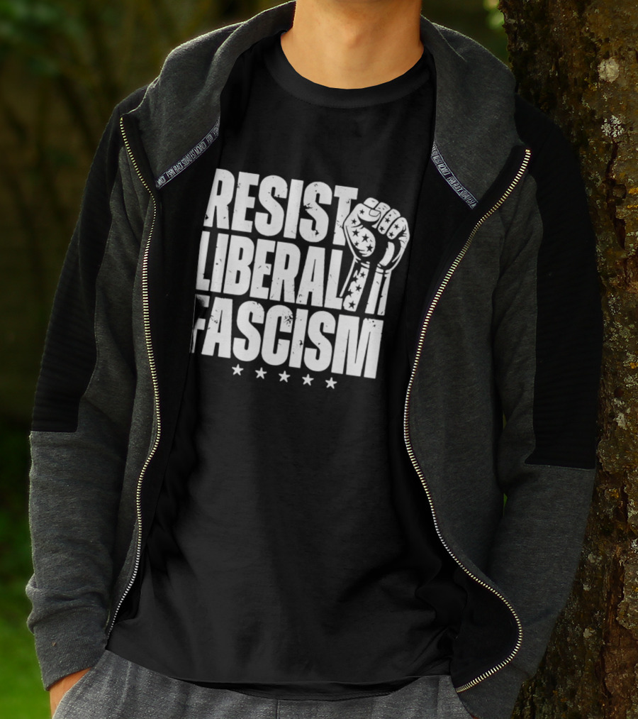 Resist Liberal Fascism Fist Stars T-Shirt