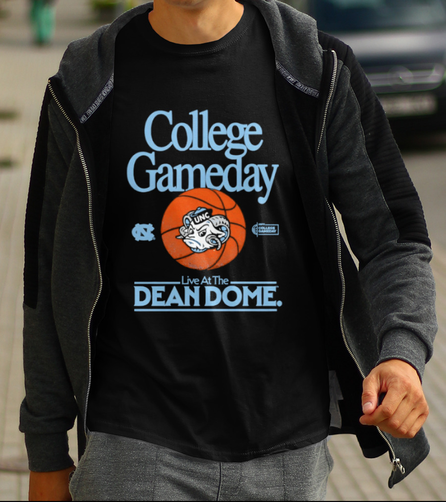 North Carolina Tar Heels College Gameday Live At The Dean Dome T-Shirt