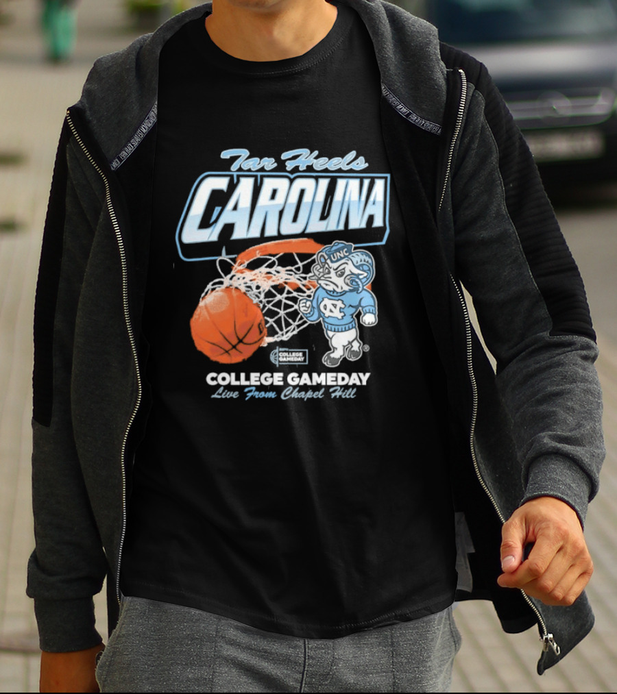 Tar Heels Carolina College Gameday Live From Chapel Hill UNC Basketball T-Shirt