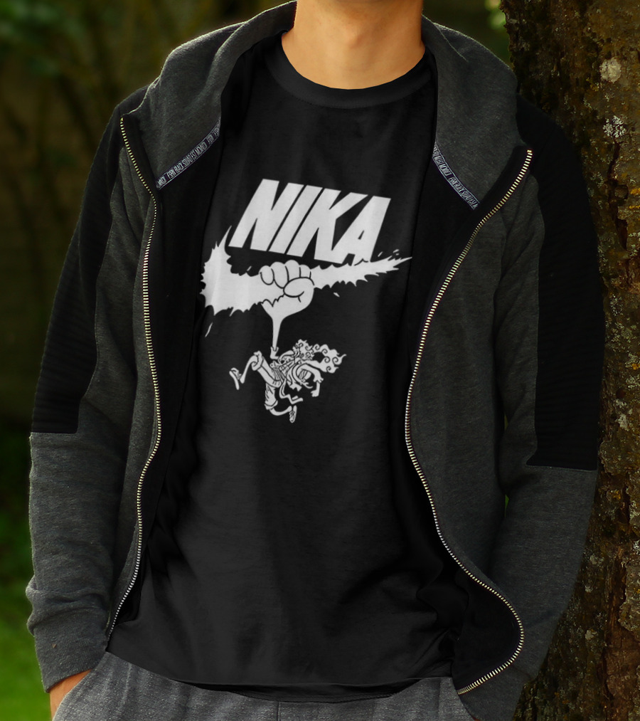 Nika Sun God One Piece Fist Logo Anime T-Shirt