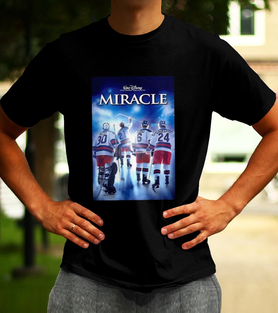 Walt Disney Pictures Presents Miracle NHL Craig Eruzione Baker McClanahan T-Shirt