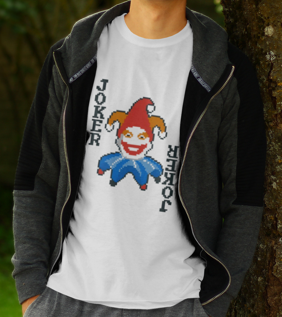 Balatro's Pixel Art Jimbo Jester Joker T-Shirt