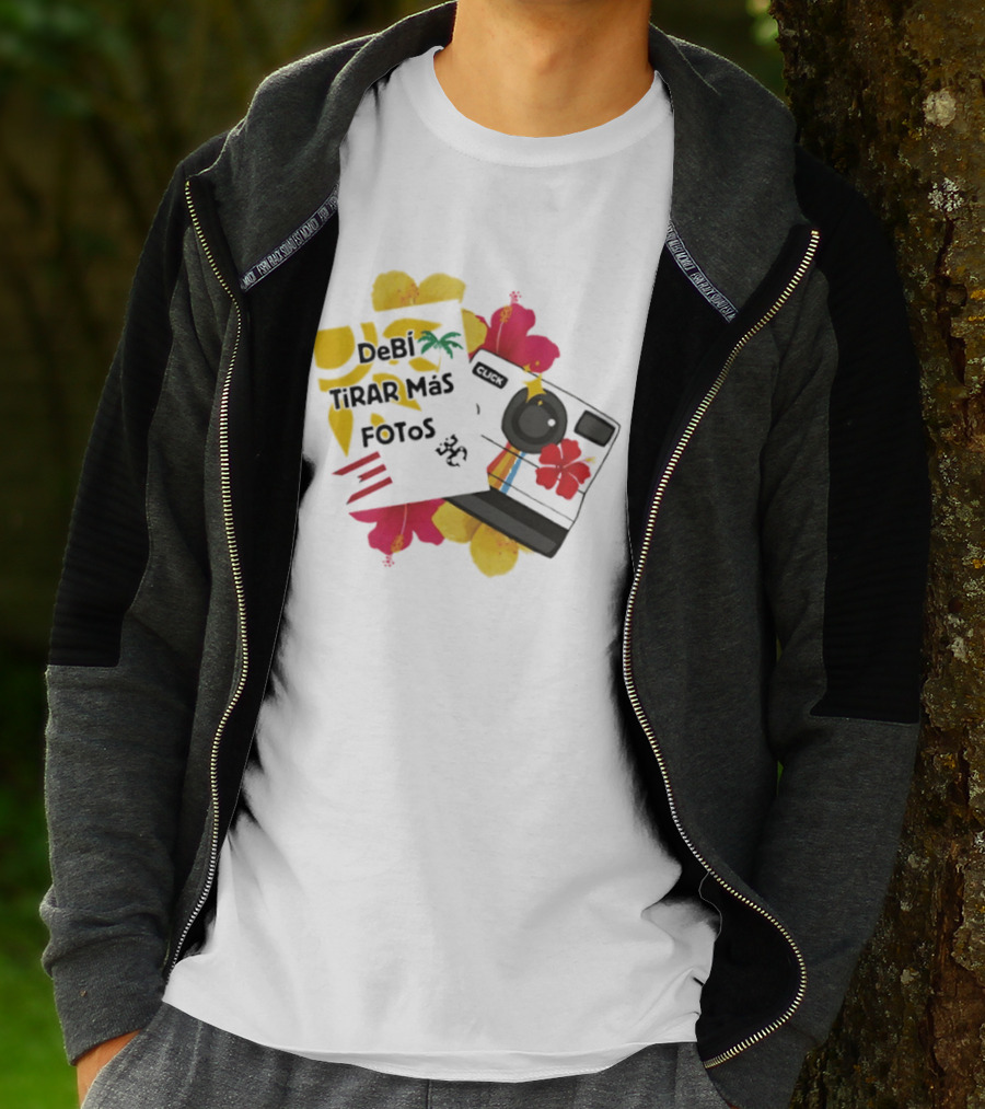 Debi Tirar Mas Fotos Camera Puerto Rico Hibiscus Tropical Blossom T-Shirt