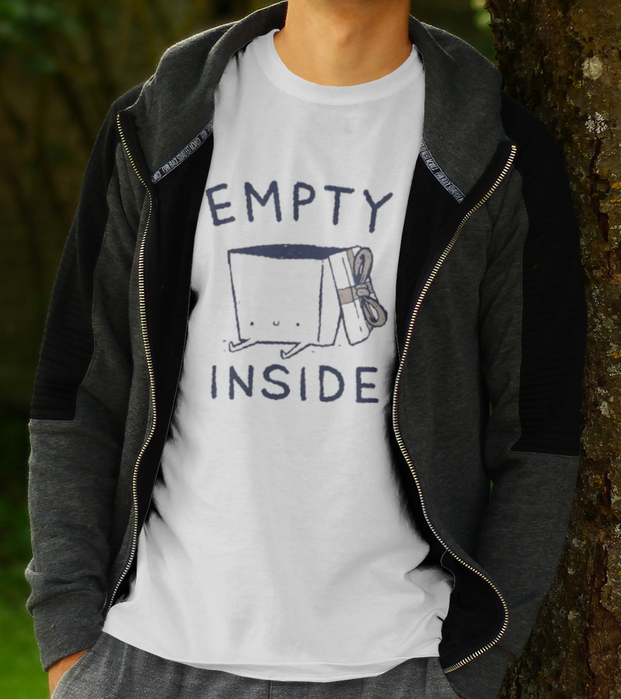 Empty Inside Box With Bow Gift Package T-Shirt