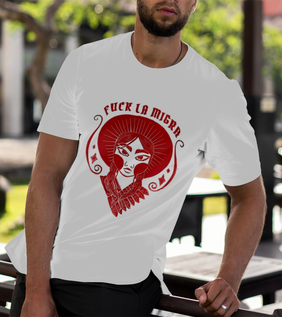 Fuck LA Migra Bold Red Empowerment T-Shirt