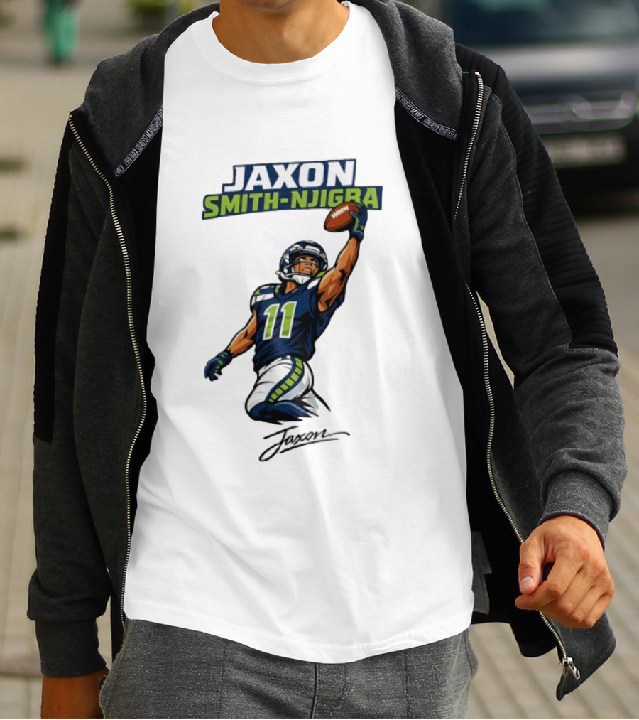 Jaxon Smith Njigba Seattle Football Catch Seahawks Number 11 T-Shirt
