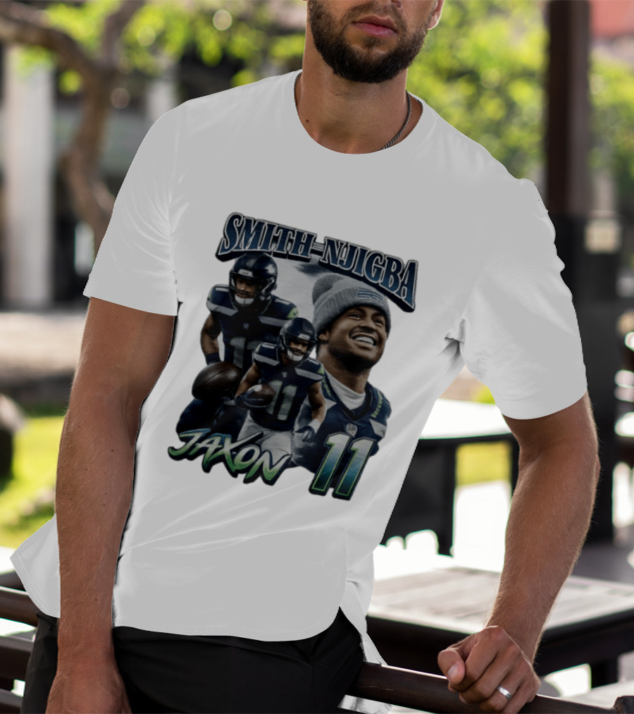 Jaxon Smith Njigba Seattle Seahawks 11 Player 90s T-Shirt