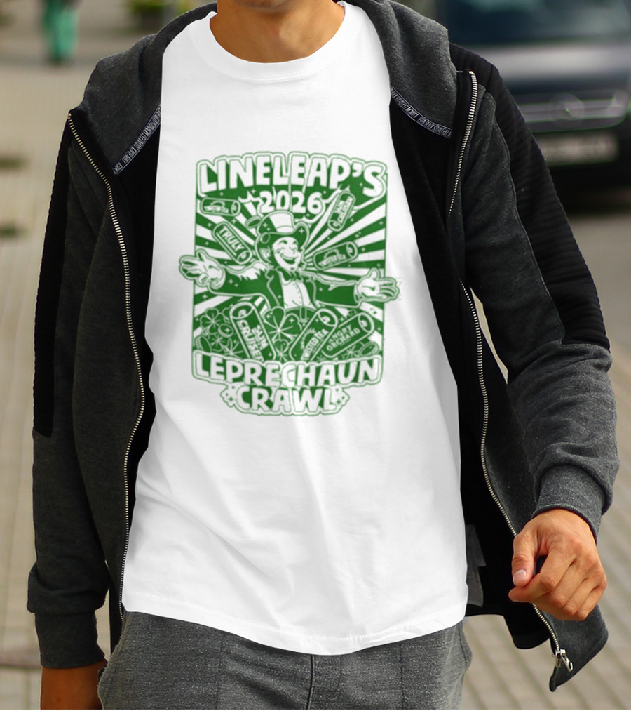 Lineleap's 2026 Leprechaun Crawl T-Shirt
