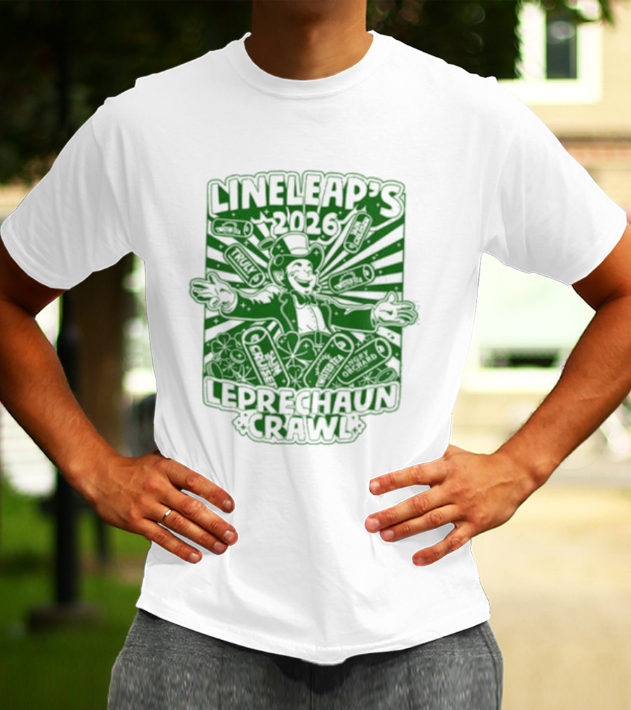 Lineleap's 2026 Leprechaun Crawl T-Shirt