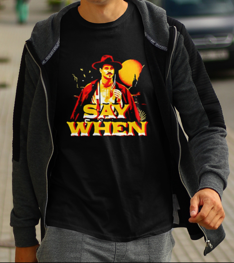 Doc Holliday Tombstone Say When Iconic Movie T-Shirt