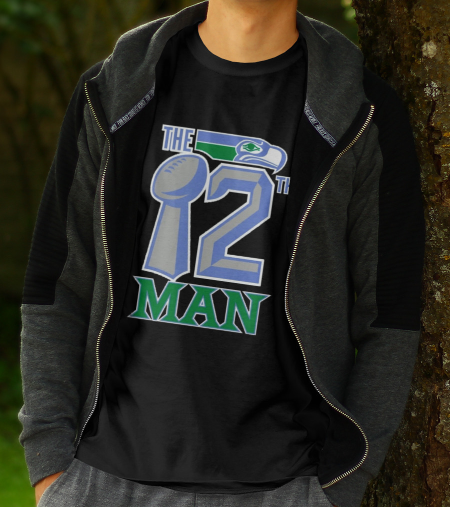 The 12th Man Seattle Bird Fan Football T-Shirt