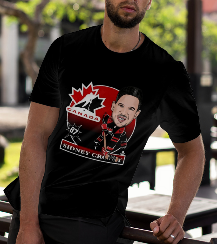 Sidney Crosby Canada Hockey Caricature Number 87 T-Shirt
