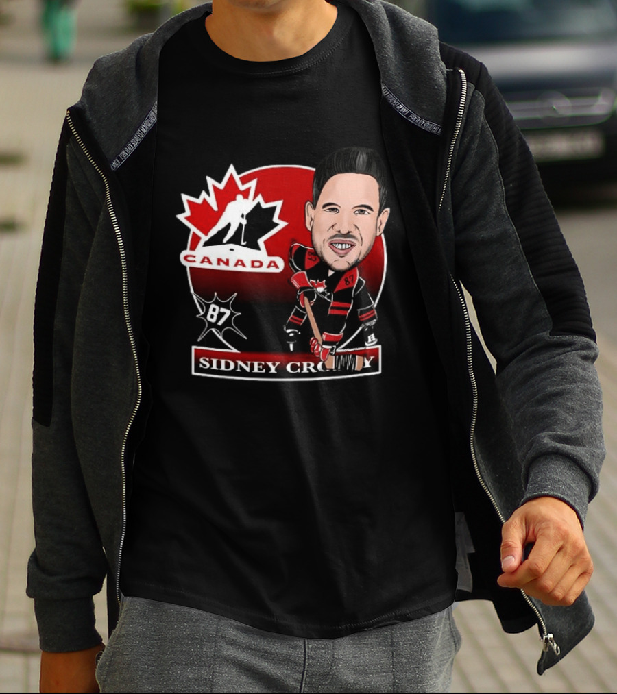 Sidney Crosby Canada Hockey Caricature Number 87 T-Shirt