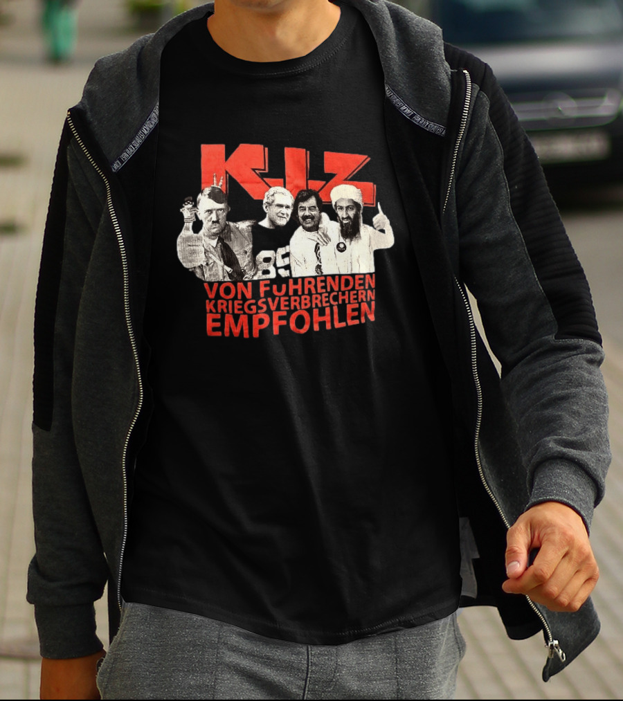 KIZ Von Führenden Kriegsverbrechern Empfohlen Hitler Bin Laden Bush Hussein T-Shirt