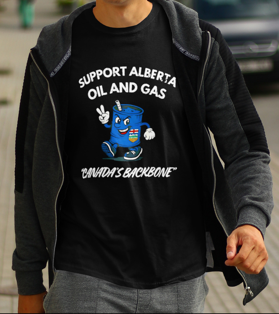 Support Alberta Oil And Gas Canada's Backbone T-Shirt