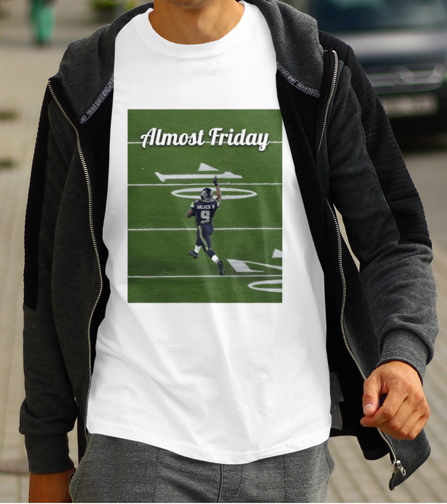 Almost Friday Kenneth Walker III Seahawks Football Celebration T-Shirt