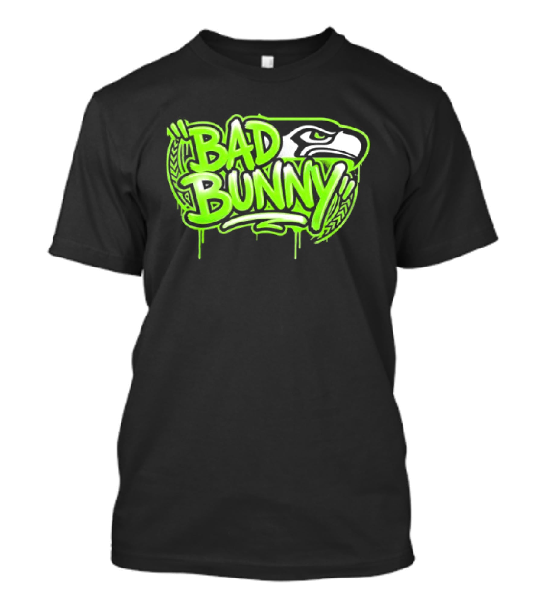 Bad Bunny Seattle Seahawks Team Collaboration T-Shirt