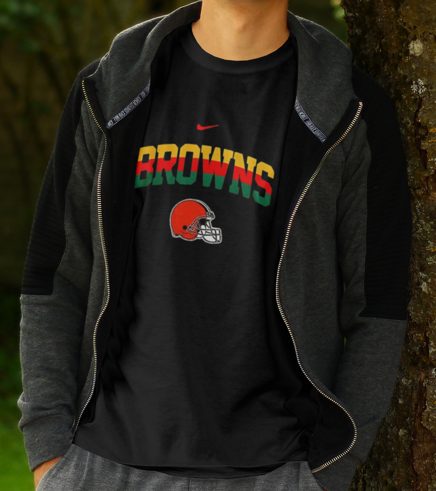 Cleveland Browns African Heritage 100 Years Nike Football T-Shirt