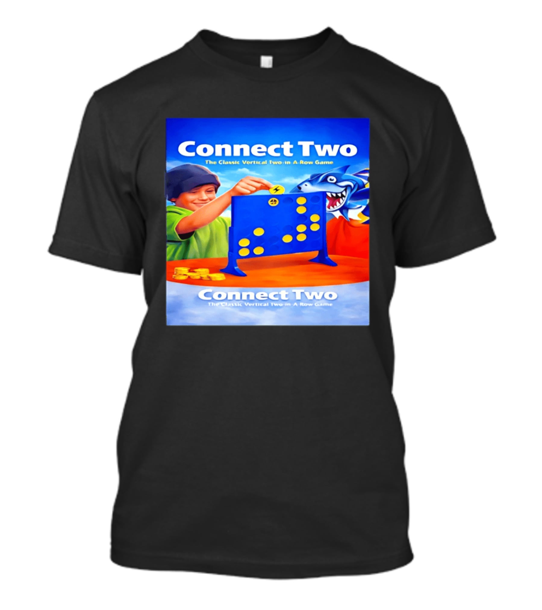 Connect Two The Classic Vertical Two In A Row Game T-Shirt