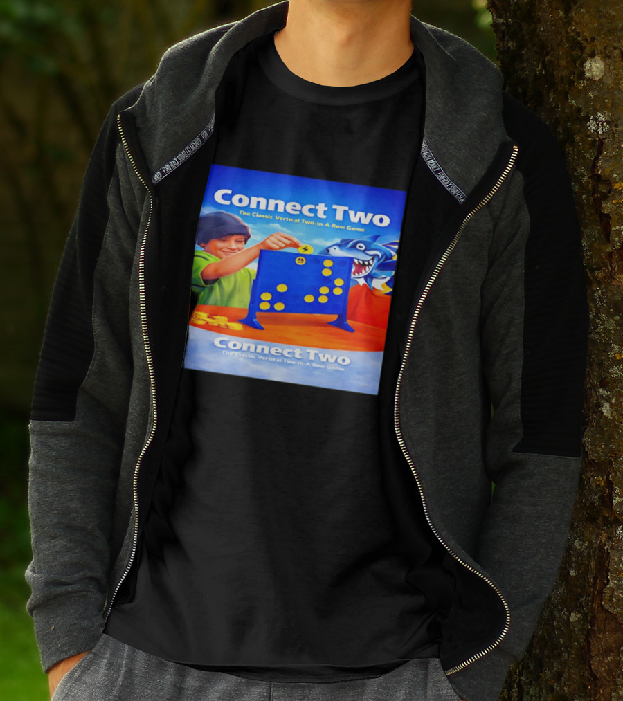 Connect Two The Classic Vertical Two In A Row Game T-Shirt