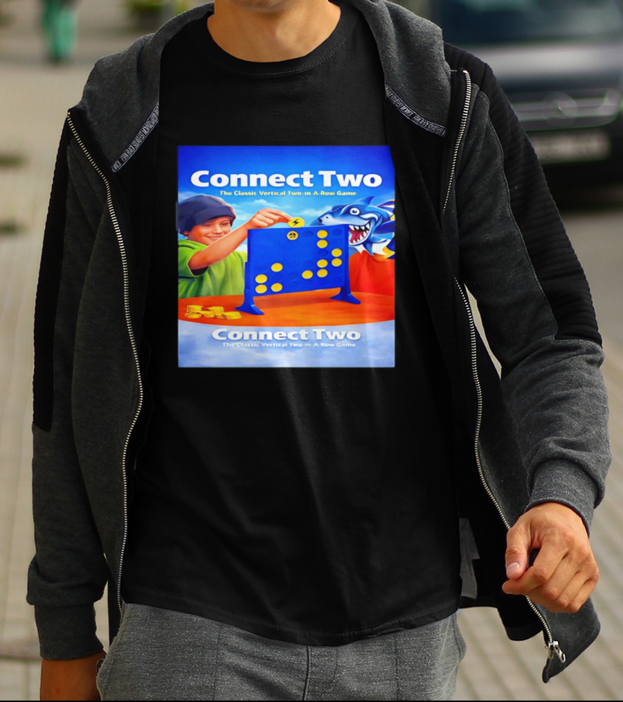 Connect Two The Classic Vertical Two In A Row Game T-Shirt