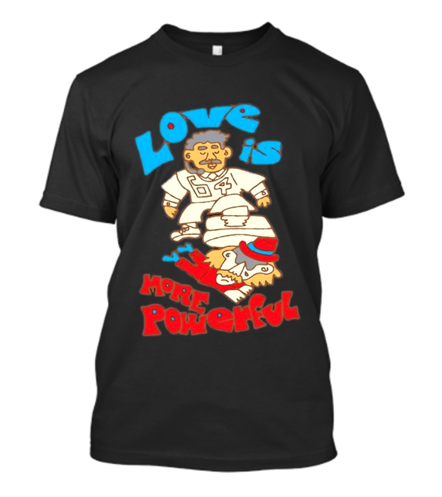 Love Is More Powerful Sam Lane 04 Football Tackle Cartoon T-Shirt