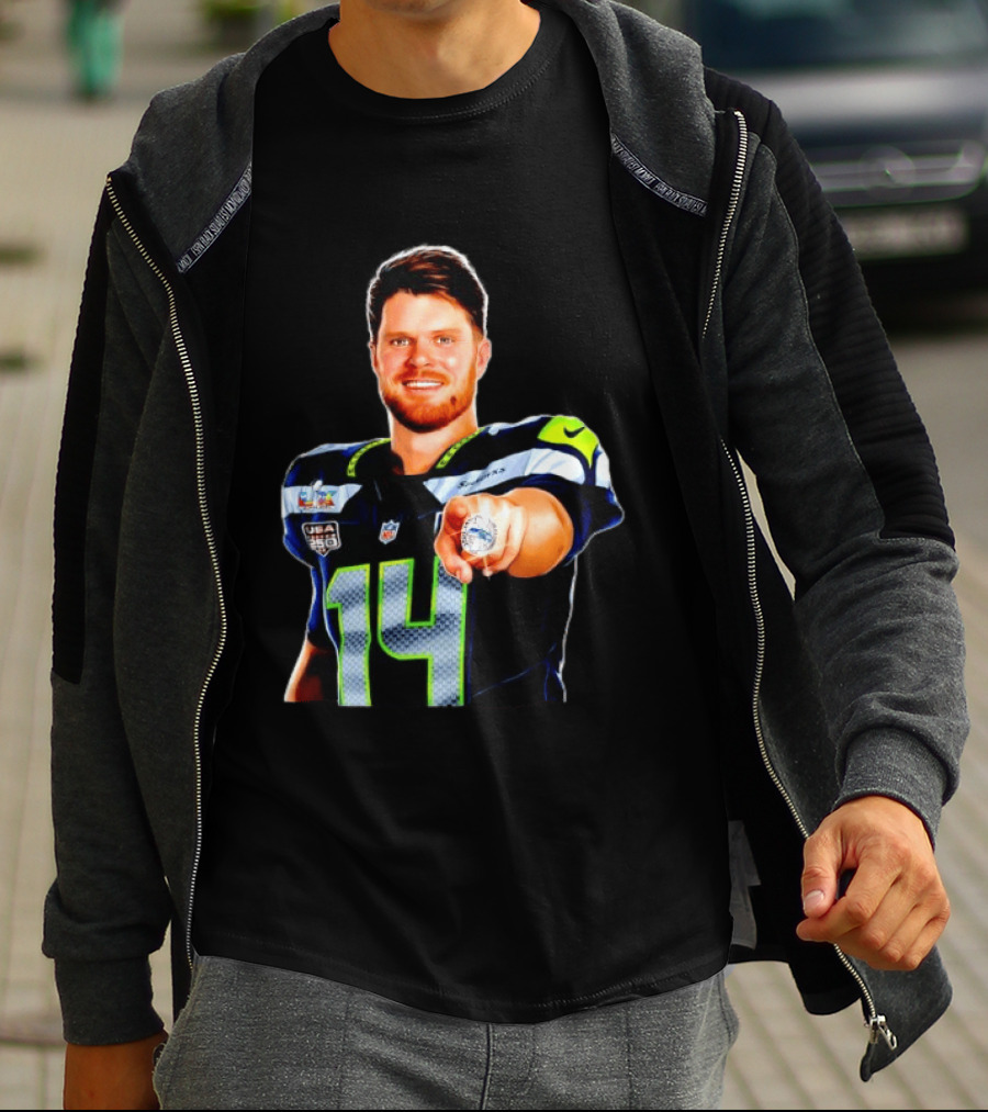 Seahawks Sam Darnold Champions Ring USA 150 NFL Honors T-Shirt