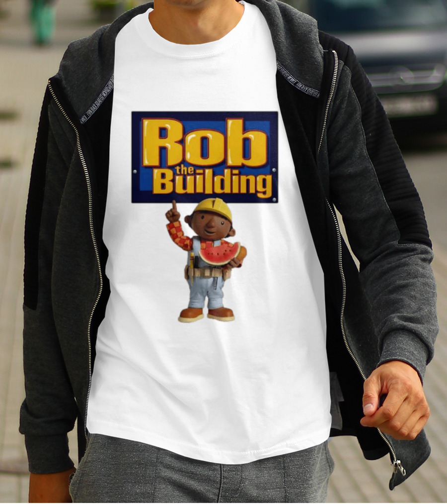 Rob The Building Watermelon Character Fun T-Shirt