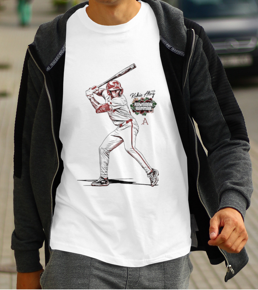 Kuhio Aloy Arkansas Baseball Hawaiian Hammer NCAA Sports T-Shirt