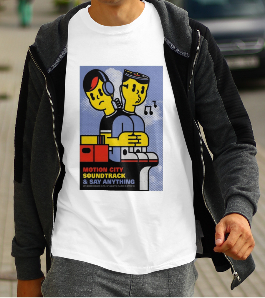 Motion City Soundtrack Say Anything Tour February 10 2026 Fillmore Detroit T-Shirt