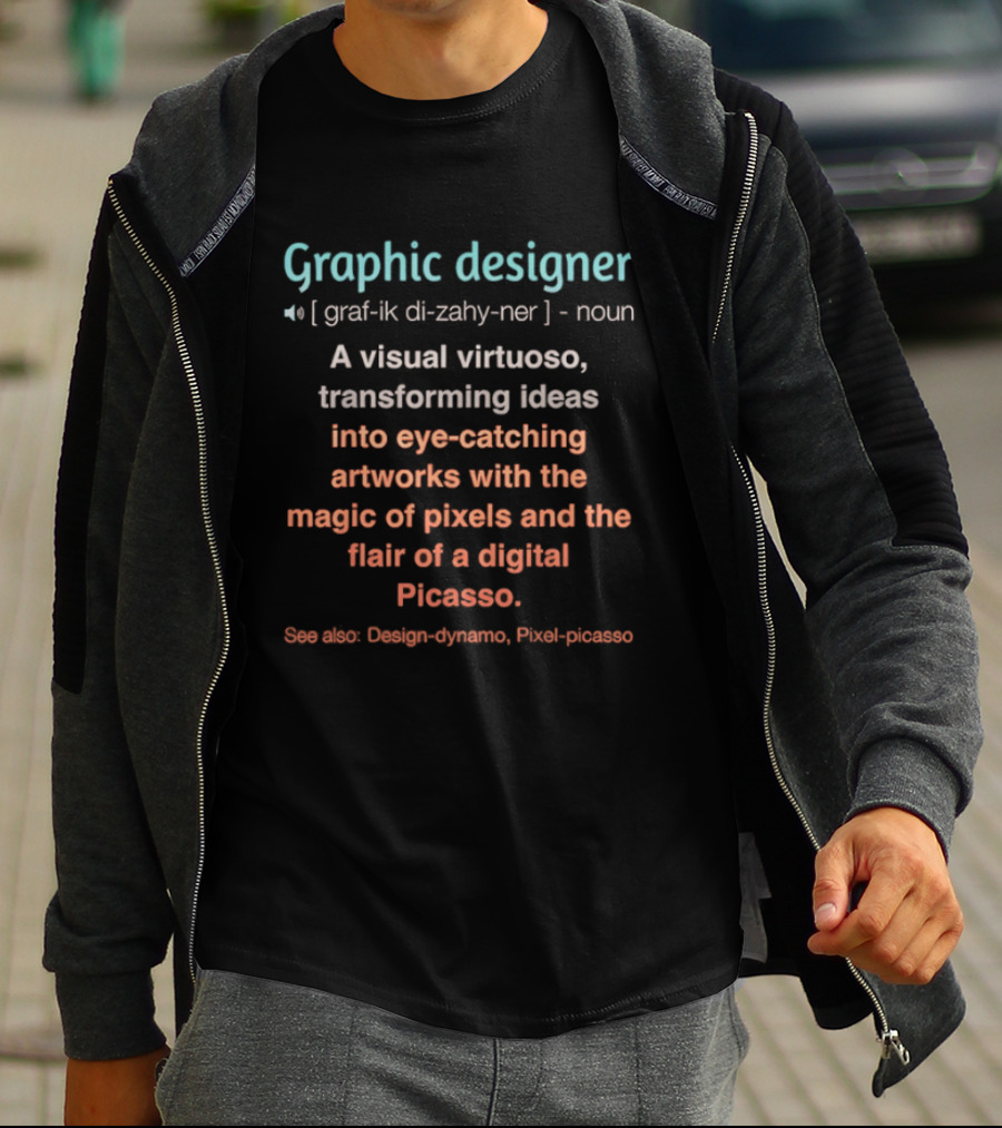 Graphic Designer Magic Of Pixels Flair Digital Picasso T-Shirt