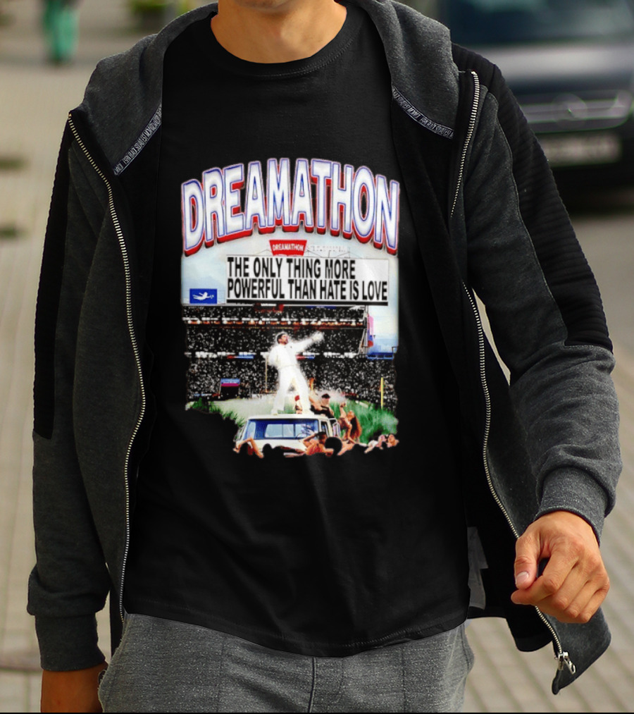 Bad Bunny Dreamathon The Only Thing More Powerful Than Hate Is Love Stadium Event T-Shirt