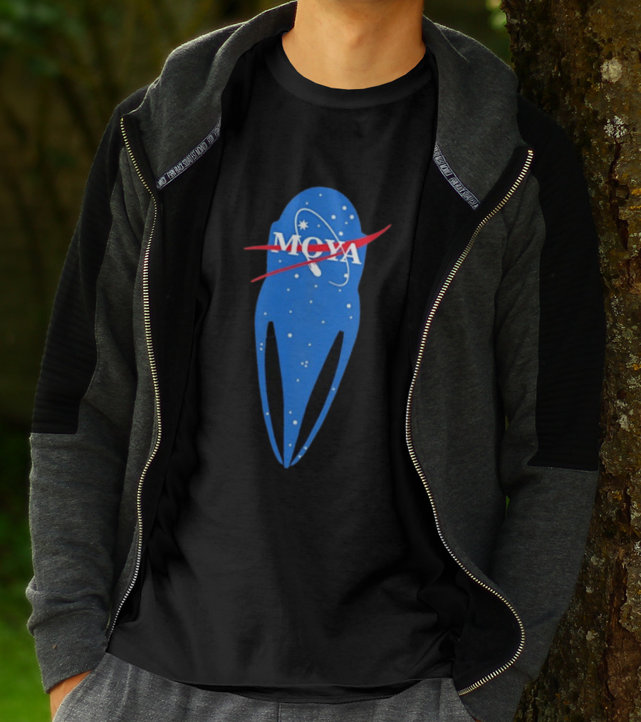 MQYA NASA Space Themed Blue Astronaut T-Shirt