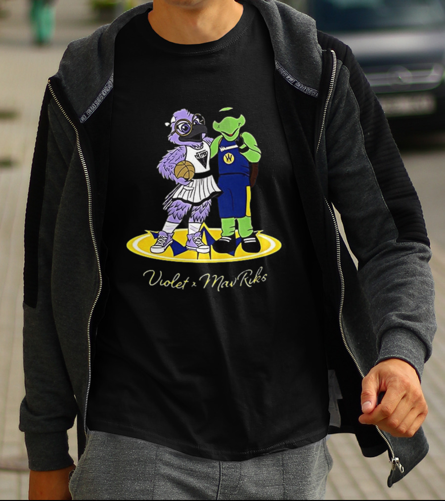 Violet Golden State Valkyries Mav'Riks Santa Cruz Warriors T-Shirt