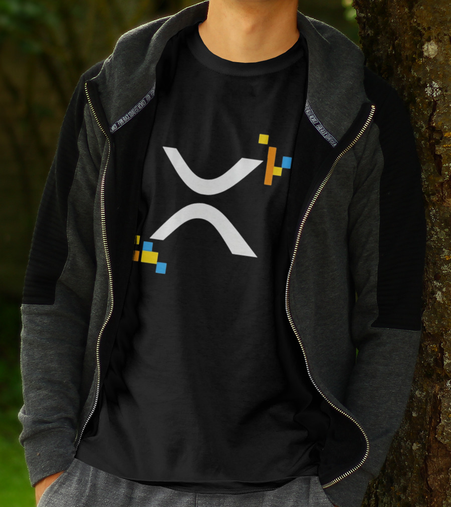 XRP Ledger XRPL Cryptocurrency Symbol Blocks T-Shirt