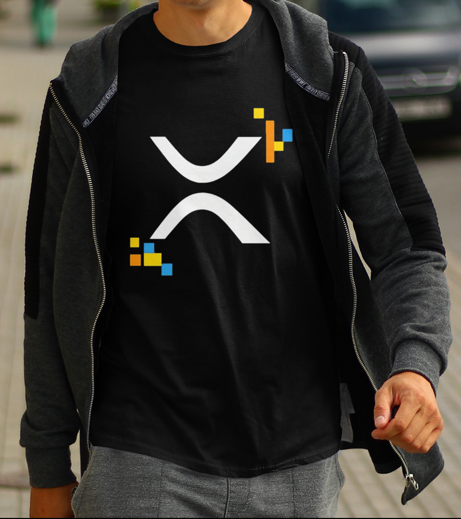 XRP Ledger XRPL Cryptocurrency Symbol Blocks T-Shirt