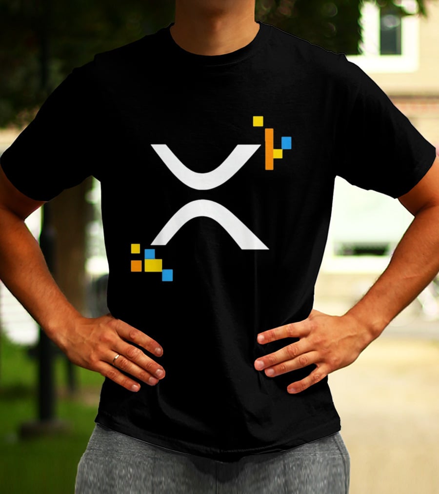 XRP Ledger XRPL Cryptocurrency Symbol Blocks T-Shirt
