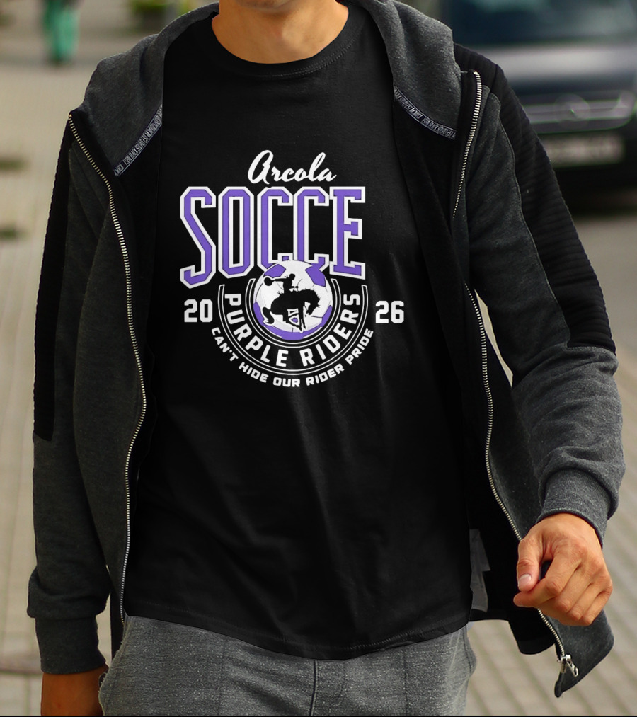 Arcola Purple Riders Soccer 2026 Can't Hide Our Rider Pride T-Shirt