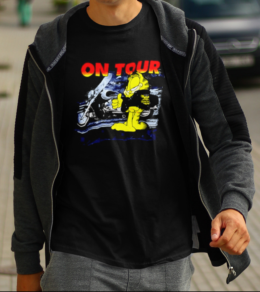 Garf On Tour Motorcycle Adventure T-Shirt