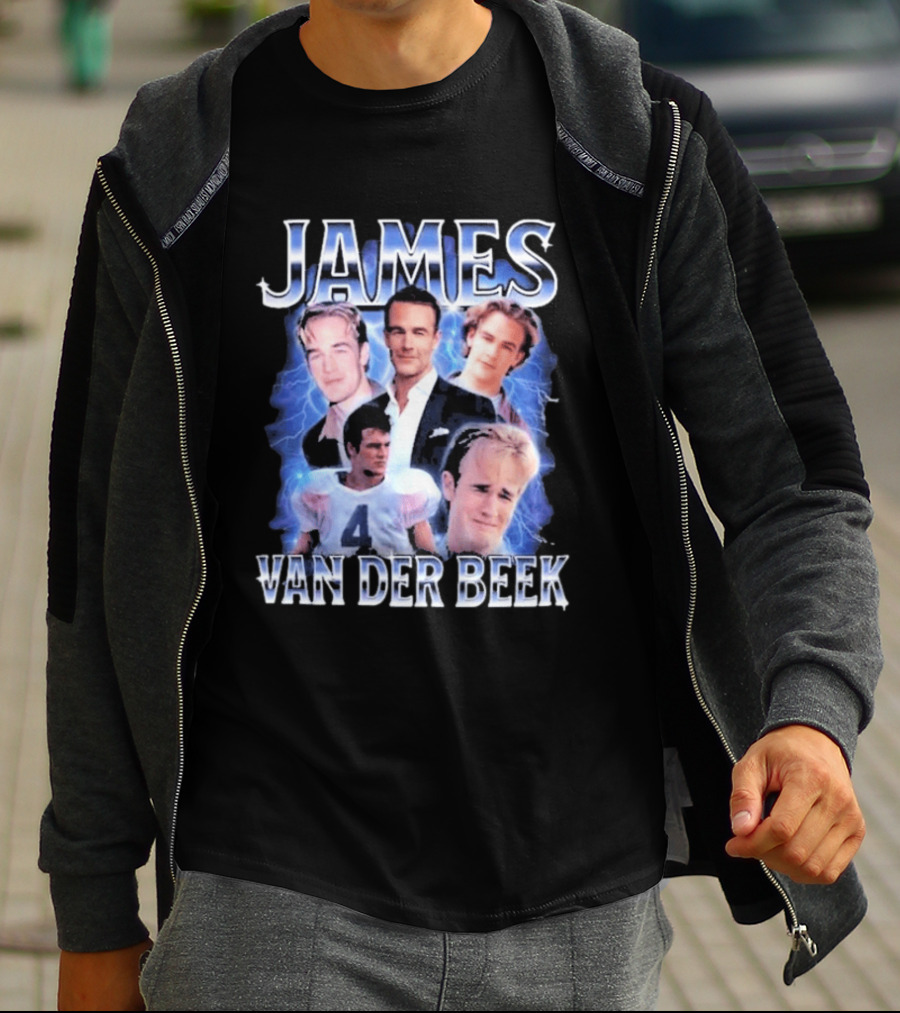 James Van Der Beek 90s Iconic Characters Collage T-Shirt